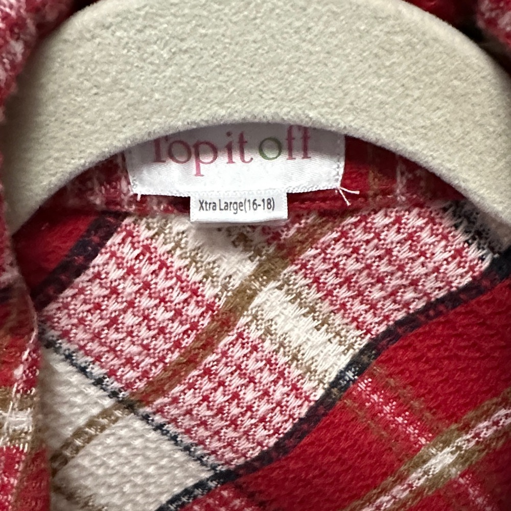 Top It Off Red Plaid Shirt